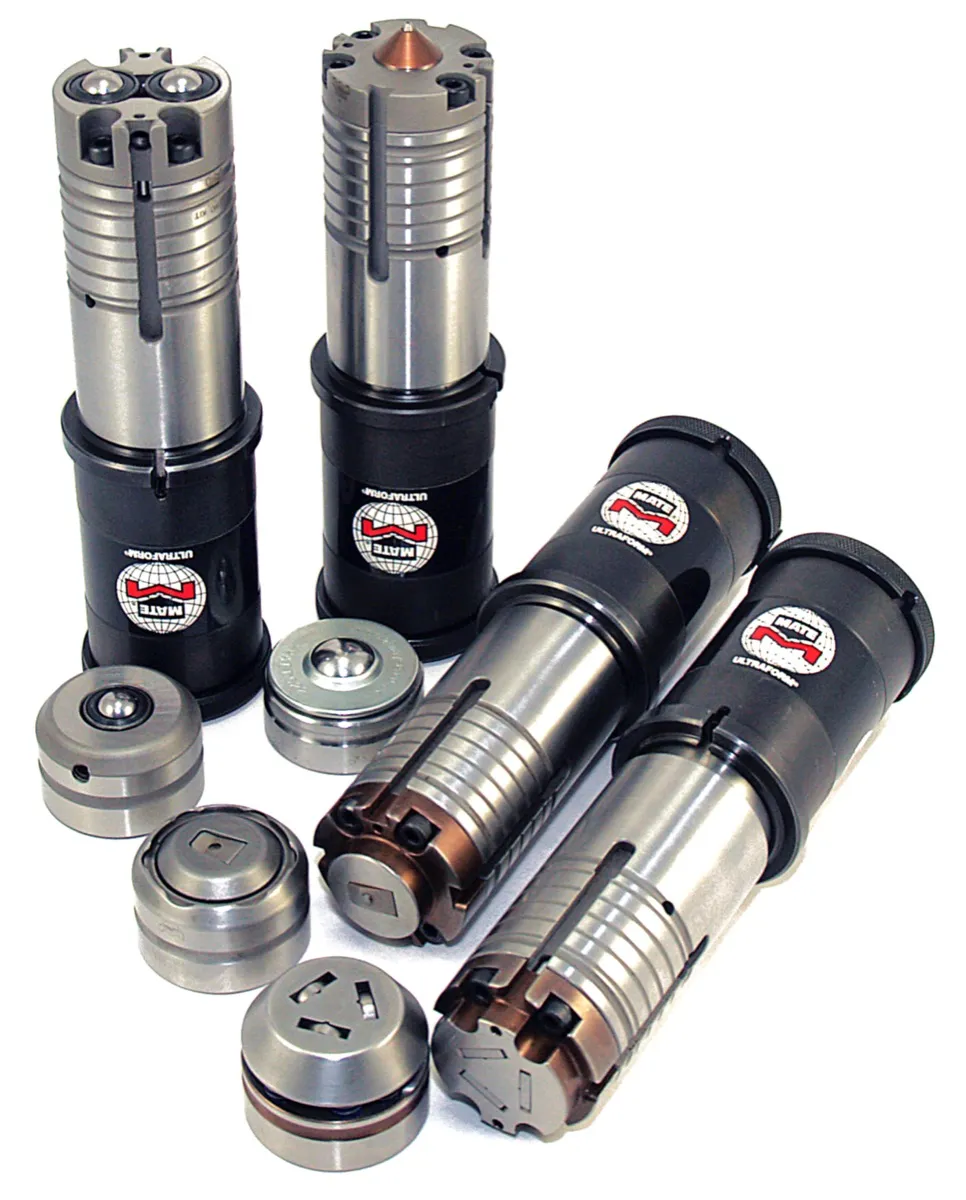 Mate Precision Technologies forming tools — Ultraform® Insert, UltraformXT™ and UltraformFX™ canisters for Thick Turret CNC punch presses