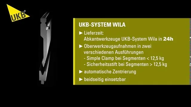 Still from the UKB video about press brake tooling systems