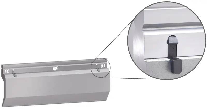 UKB Wila system punch with Simple Clamp, 515 mm long