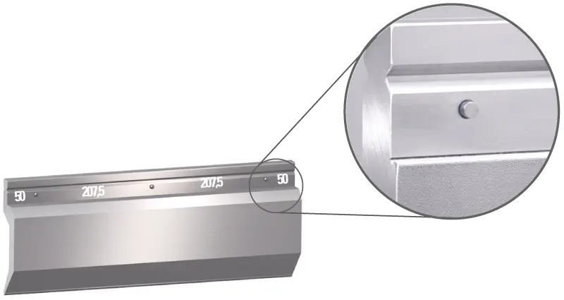 UKB Wila system punch with safety pins, 515 mm long